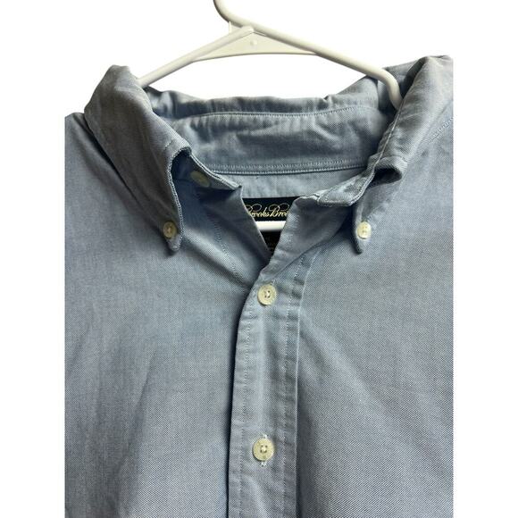 Brooks Brothers Men's Size XXL Supima Cotton Blue Button Down Shirt - Picture 5 of 8
